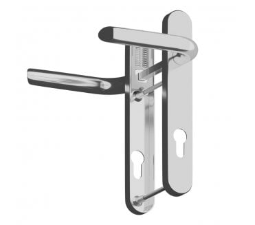 Asec Evo Sprung Multipoint Lock Handles 92mm c/c - Polished Chrome