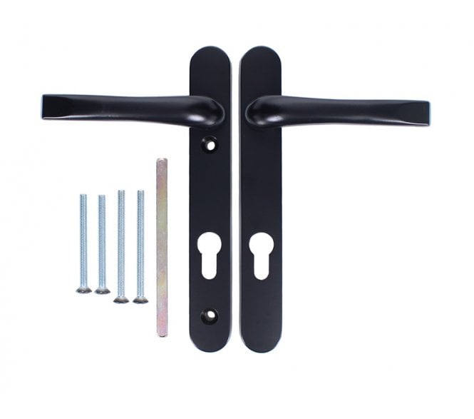 Asec Multipoint Lock Handle Set 92mm centres - Black