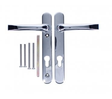 Asec Multipoint Lock Handle Set 92mm centres - Polished Chrome