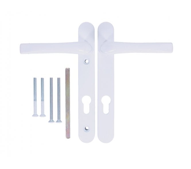 Asec Multipoint Lock Handle Set 92mm centres - White