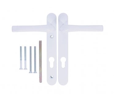 Asec Multipoint Lock Handle Set 92mm centres - White