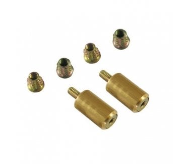 Asec Sliding Sash Window Sash Stops (Pair) - Polished Brass