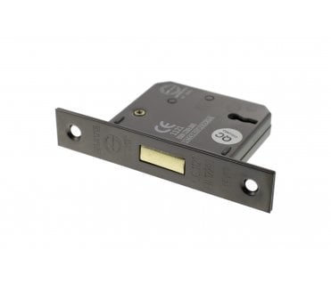 Atlantic 3-Lever Mortice Deadlocks - Black Nickel