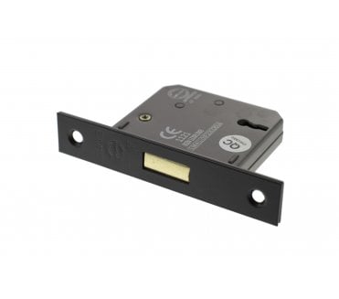 Atlantic 3-Lever Mortice Deadlocks - Matt Black
