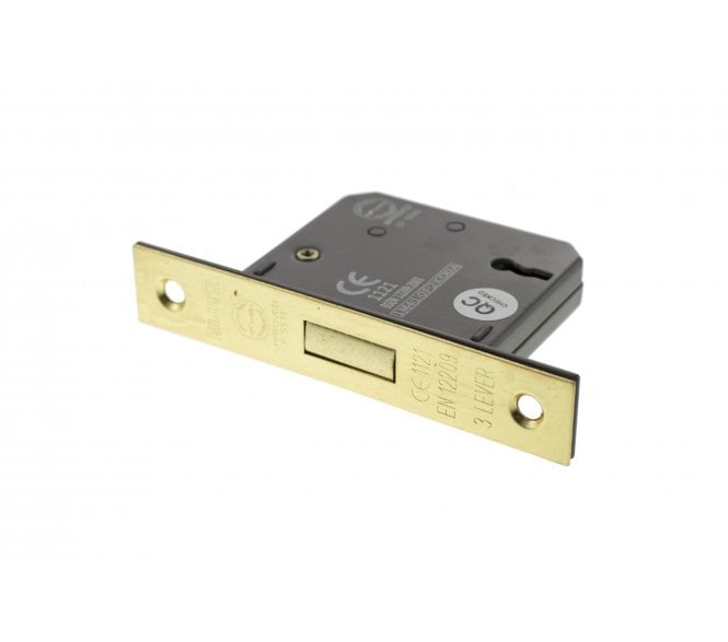 Atlantic 3-Lever Mortice Deadlocks - Satin Brass