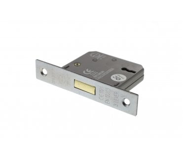 Atlantic 3-Lever Mortice Deadlocks - Satin Chrome