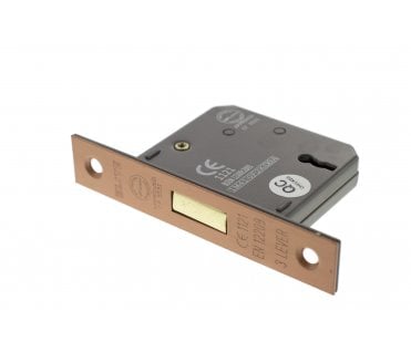 Atlantic 3-Lever Mortice Deadlocks - Urban Satin Copper