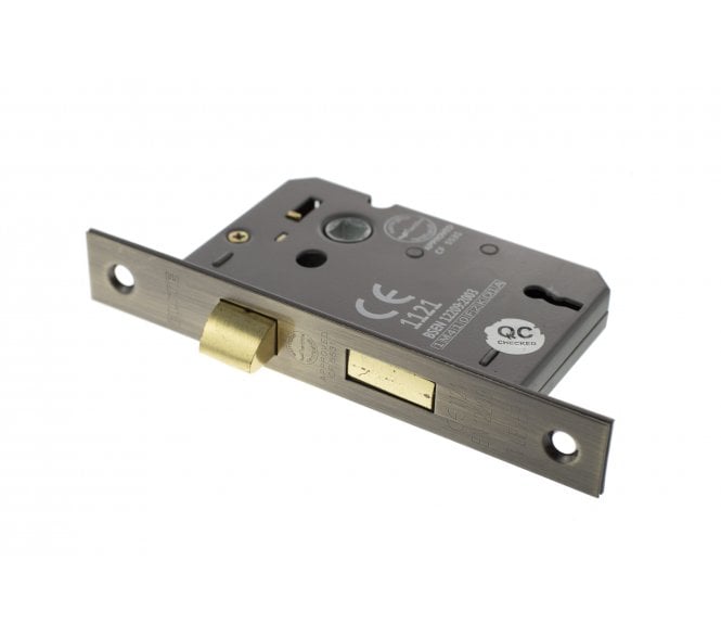 Atlantic 3-Lever Mortice Sashlocks - Antique Brass