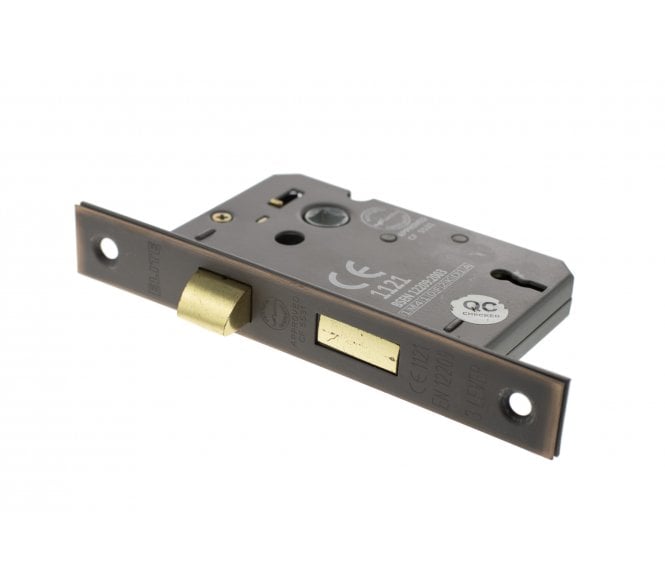 Atlantic 3-Lever Mortice Sashlocks - Antique Copper