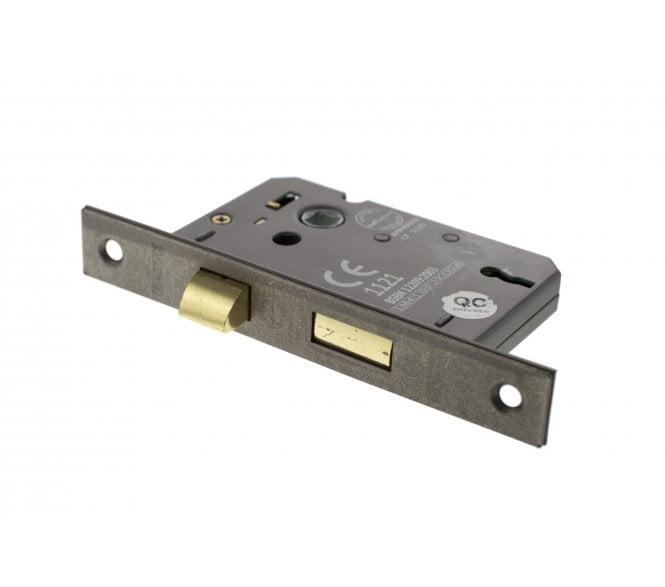 Atlantic 3-Lever Mortice Sashlocks - Distressed Silver