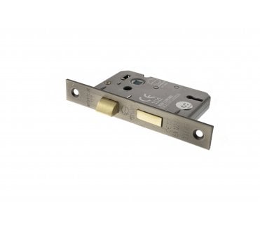 Atlantic 3-Lever Mortice Sashlocks - Gun Metal Grey