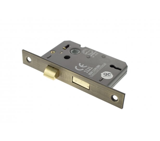 Atlantic 3-Lever Mortice Sashlocks - Matt Antique Brass