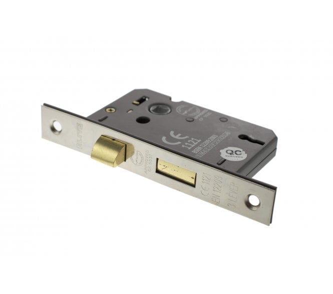 Atlantic 3-Lever Mortice Sashlocks - Polished Nickel