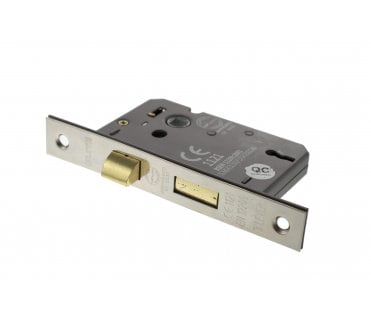 Atlantic 3-Lever Mortice Sashlocks - Polished Nickel