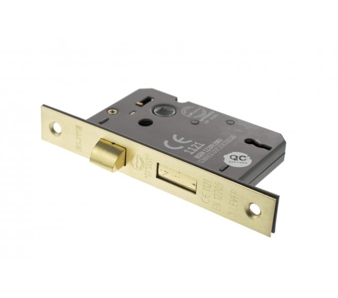Atlantic 3-Lever Mortice Sashlocks - Satin Brass