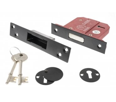 Atlantic 5-Lever Mortice Deadlocks - Matt Black