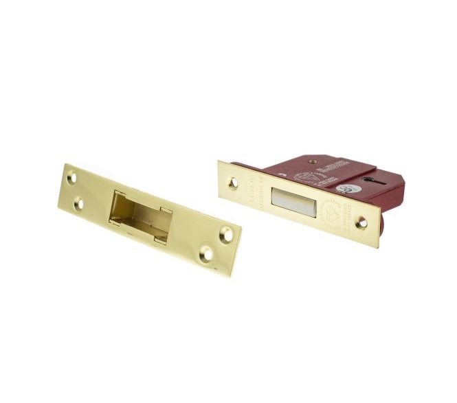Atlantic 5-Lever Mortice Deadlocks - Polished Brass