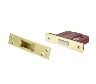 Atlantic 5-Lever Mortice Deadlocks - Polished Brass