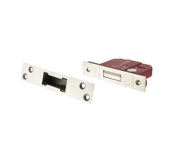 Atlantic 5-Lever Mortice Deadlocks - Satin Chrome