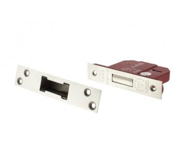 Atlantic 5-Lever Mortice Deadlocks - Satin Chrome