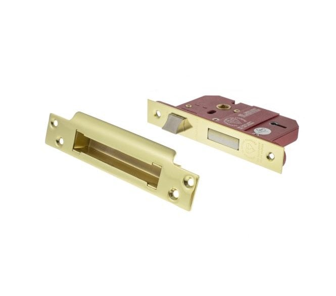 Atlantic 5-Lever Mortice Sashlocks - Polished Brass