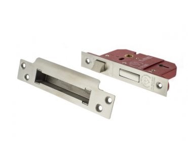 Atlantic 5-Lever Mortice Sashlocks - Satin Chrome