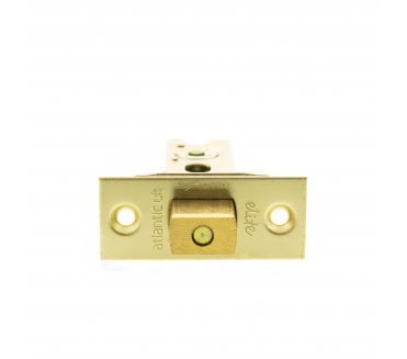 Atlantic CE Fire Rated Tubular Bathroom Deadbolts - Polished Brass