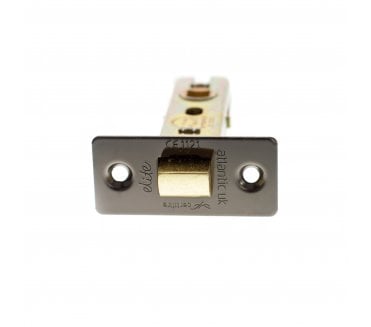 Atlantic CE Fire Rated Tubular Mortice Latches - Black Nickel