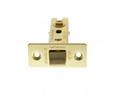 Atlantic CE Fire Rated Tubular Mortice Latches - Polished Brass