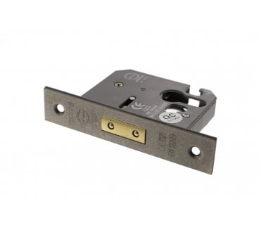 Atlantic Euro Profile Mortice Deadlocks - Distressed Silver