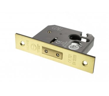 Atlantic Euro Profile Mortice Deadlocks - Polished Brass