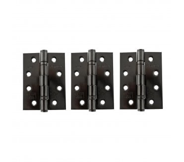 Atlantic Grade 13 Ball Bearing Hinges 102x76mm Fire Rated - Black Nickel (Packs of 3)