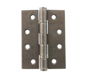 Atlantic Grade 13 Ball Bearing Hinges 102x76mm Fire Rated - Distressed Silver (Pair)