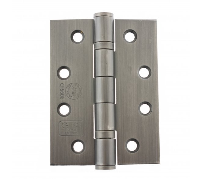 Atlantic Grade 13 Ball Bearing Hinges 102x76mm Fire Rated - Matt Gun Metal (Pair)