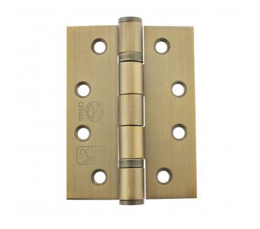 Atlantic Grade 13 Ball Bearing Hinges 102x76mm Fire Rated - Satin Brass (Pair)