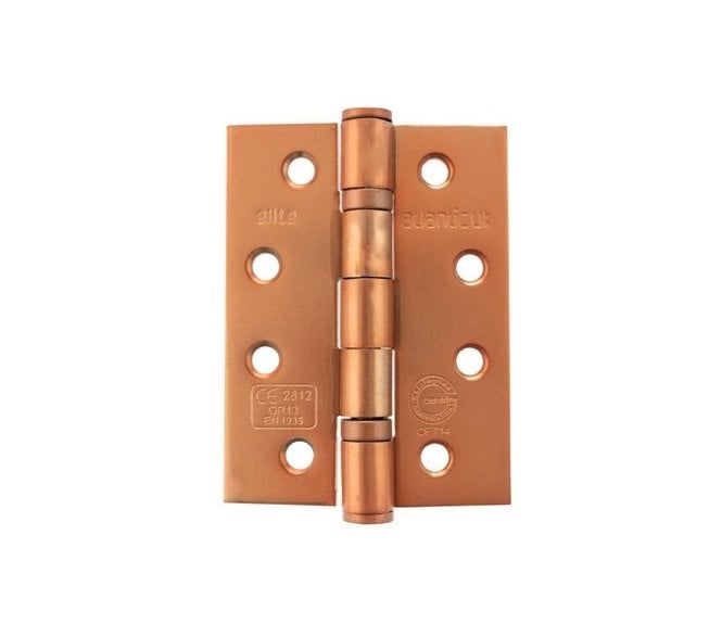 Atlantic Grade 13 Ball Bearing Hinges 102x76mm Fire Rated - Satin Copper (Pair)