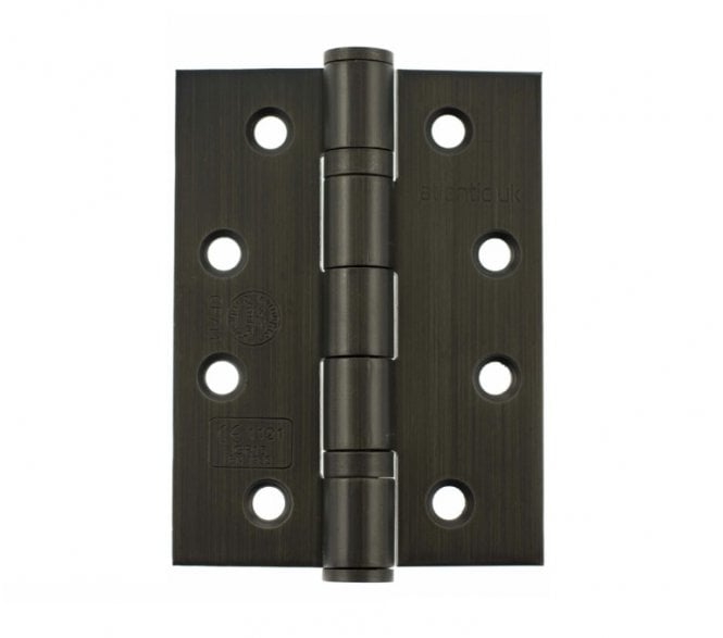 Atlantic Grade 13 Ball Bearing Hinges 102x76mm Fire Rated - Urban Bronze (Pair)