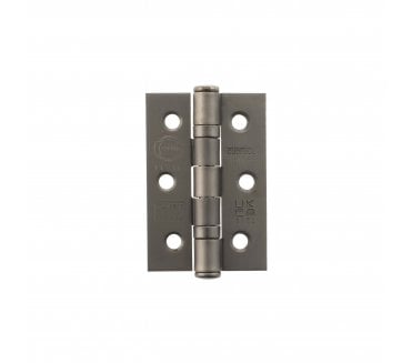 Atlantic Grade 7 Ball Bearing Hinges 76x51mm - Matt Gun Metal (Pair)