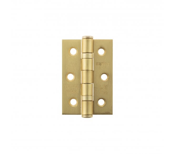 Atlantic Grade 7 Ball Bearing Hinges 76x51mm - Satin Brass (Pair)