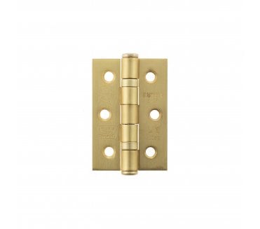 Atlantic Grade 7 Ball Bearing Hinges 76x51mm - Satin Brass (Pair)