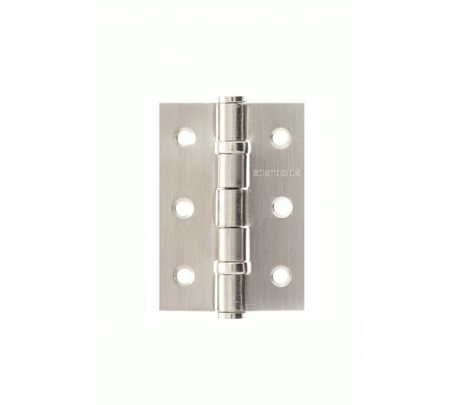 Atlantic Grade 7 Ball Bearing Hinges 76x51mm - Satin Stainless Steel (Pair)