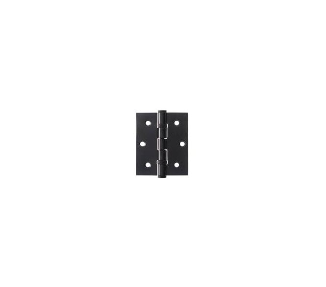 Atlantic Hardware 76x63mm x 2.5mm Ball Bearing Butt Hinges - Matt Black (Pair)