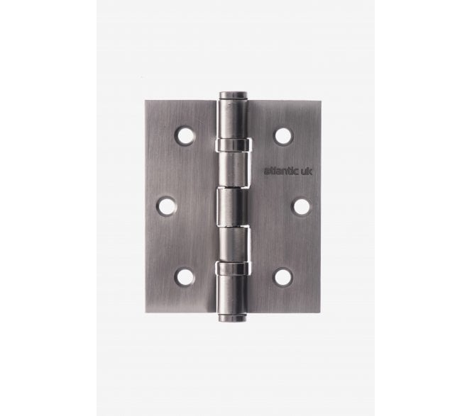 Atlantic Hardware 76x63mm x 2.5mm Ball Bearing Butt Hinges - Matt Gun Metal (Pair)