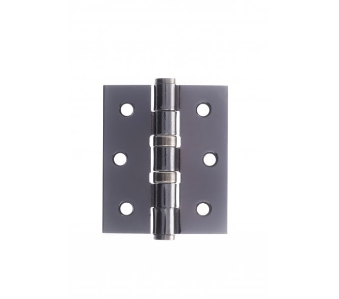 Atlantic Hardware 76x63mm x 2.5mm Ball Bearing Butt Hinges (Pair) - Black Nickel