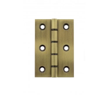 Atlantic Hardware Elite 76mm Washered Hinges (Pair) - Antique Brass