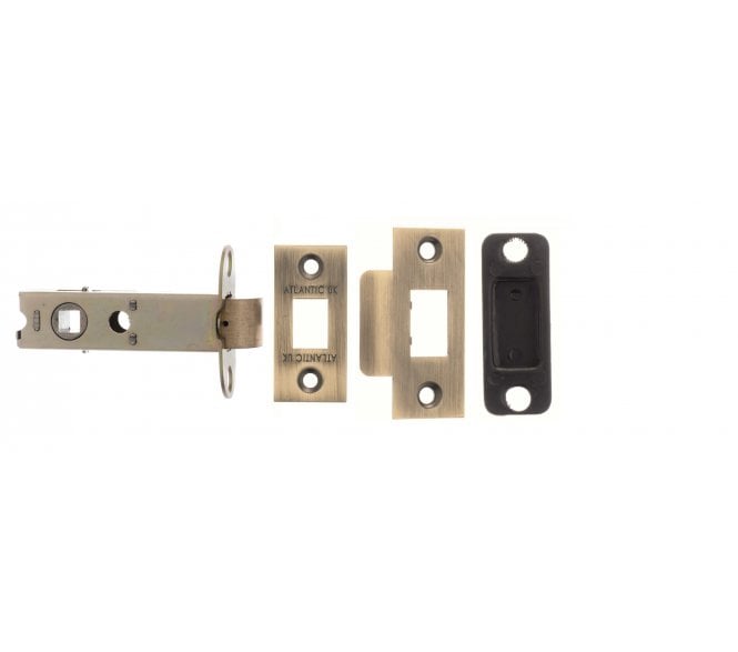 Atlantic Heavy Duty Tubular Mortice Latches - Matt Antique Brass