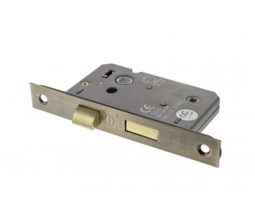 Atlantic Mortice Bathroom Locks - Antique Brass