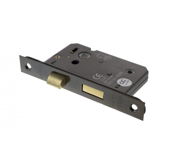 Atlantic Mortice Bathroom Locks - Black Nickel