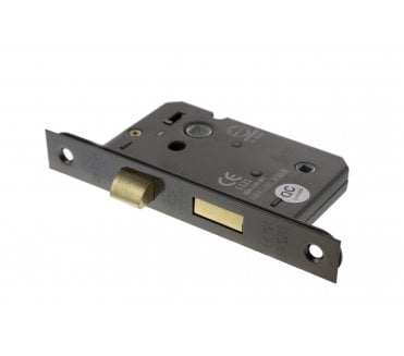 Atlantic Mortice Bathroom Locks - Black Nickel