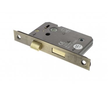 Atlantic Mortice Bathroom Locks - Matt Antique Brass